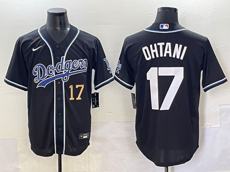 Men 2025 Los Angeles Dodgers #17 Ohtani Black Three generations Fashion Nike MLB Jersey style 70416->los angeles dodgers->MLB Jersey
